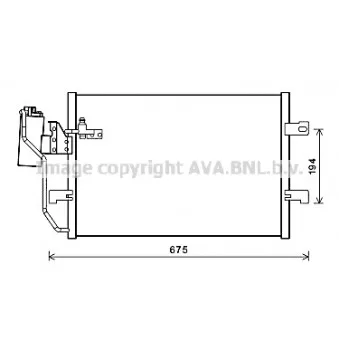 Condenseur, climatisation AVA QUALITY COOLING MSA5289D