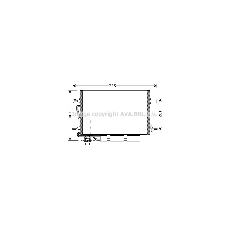 Condenseur, climatisation AVA QUALITY COOLING MSA5307D