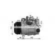 Compresseur, climatisation AVA QUALITY COOLING MSAK746 - Visuel 1