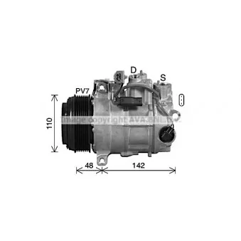 Compresseur, climatisation AVA QUALITY COOLING MSAK746