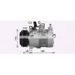 Compresseur, climatisation AVA QUALITY COOLING MSAK747 - Visuel 1