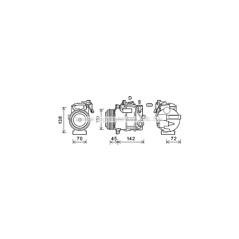 Compresseur, climatisation AVA QUALITY COOLING MSK676