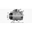 Compresseur, climatisation AVA QUALITY COOLING MSK736 - Visuel 1