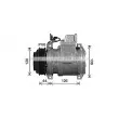 Compresseur, climatisation AVA QUALITY COOLING MSK740 - Visuel 1