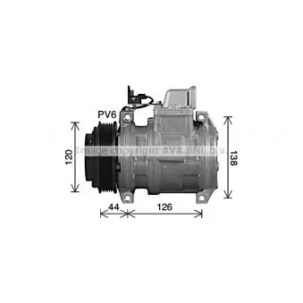 Compresseur, climatisation AVA QUALITY COOLING