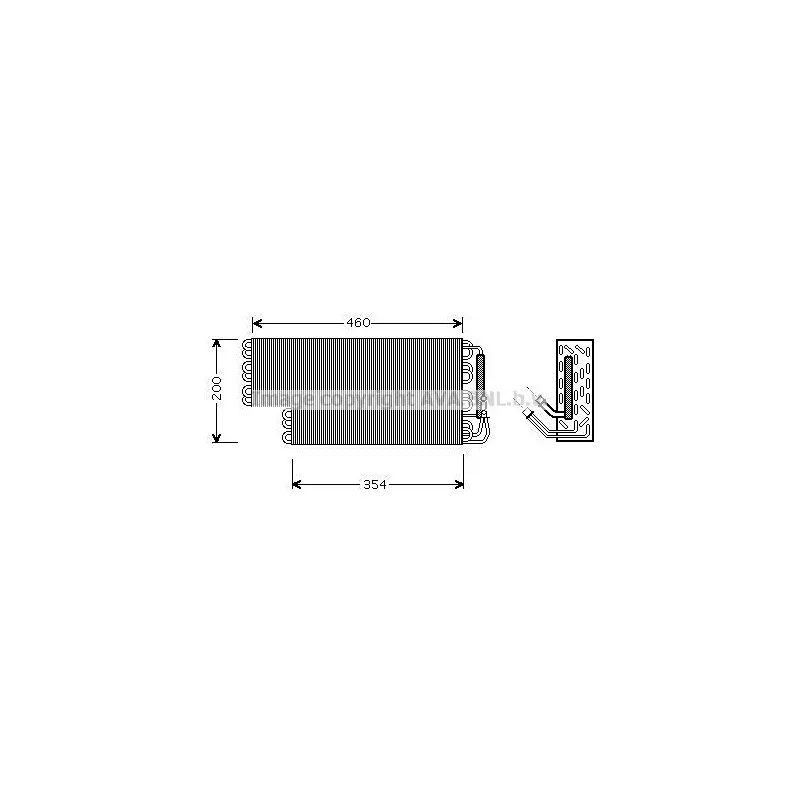 Évaporateur climatisation AVA QUALITY COOLING MSV698