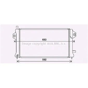 Radiateur, batterie de traction AVA QUALITY COOLING