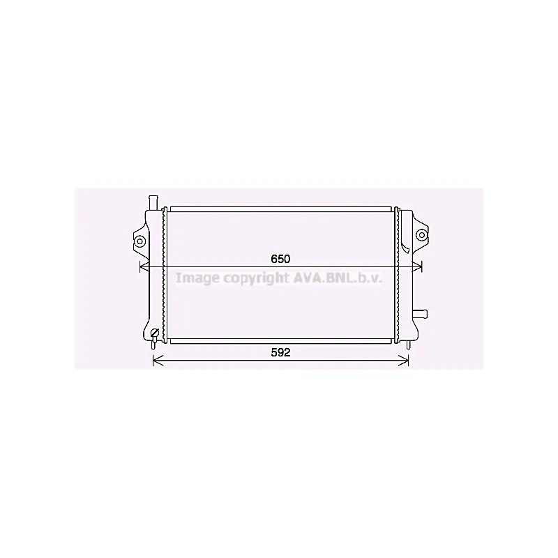 Radiateur, batterie de traction AVA QUALITY COOLING MT2270