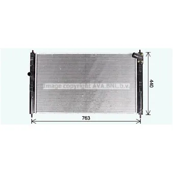Radiateur, refroidissement du moteur AVA QUALITY COOLING MT2274