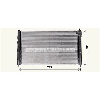 Radiateur, refroidissement du moteur AVA QUALITY COOLING MT2275