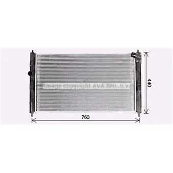 Radiateur, refroidissement du moteur AVA QUALITY COOLING