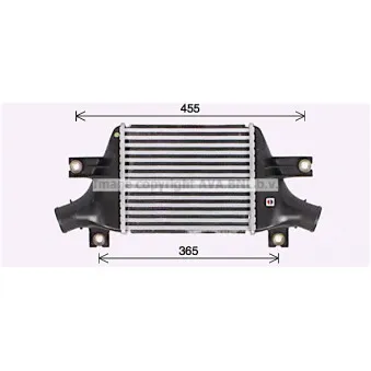 Intercooler, échangeur AVA QUALITY COOLING MT4273