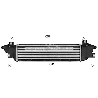 Intercooler, échangeur AVA QUALITY COOLING MT4282