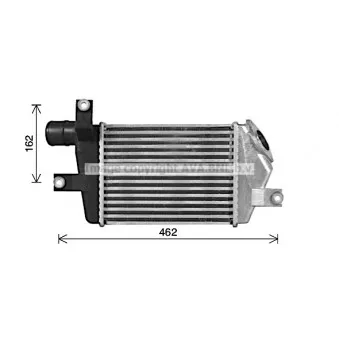 Intercooler, échangeur AVA QUALITY COOLING MT4283