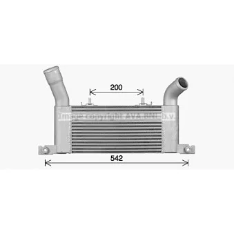 Intercooler, échangeur AVA QUALITY COOLING MT4288