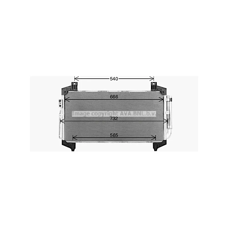 Condenseur, climatisation AVA QUALITY COOLING MT5292D