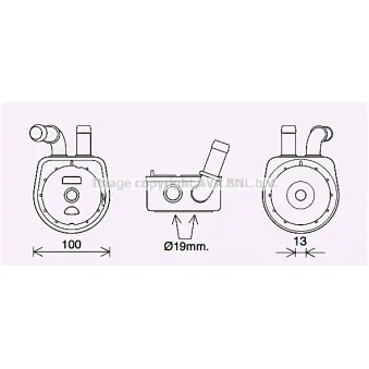 Radiateur d'huile AVA QUALITY COOLING MZ3289