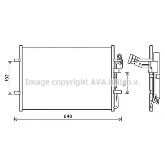 Condenseur, climatisation AVA QUALITY COOLING MZ5281D