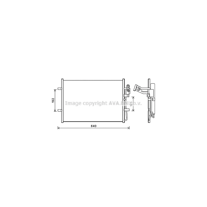 Condenseur, climatisation AVA QUALITY COOLING MZ5281D
