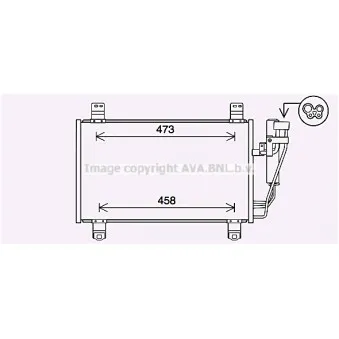 Condenseur, climatisation AVA QUALITY COOLING MZ5283D