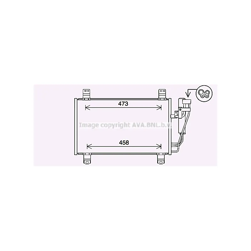 Condenseur, climatisation AVA QUALITY COOLING MZ5283D
