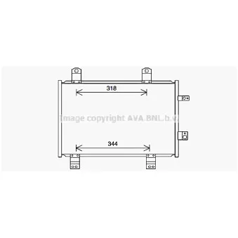 Condenseur, climatisation AVA QUALITY COOLING MZ5284