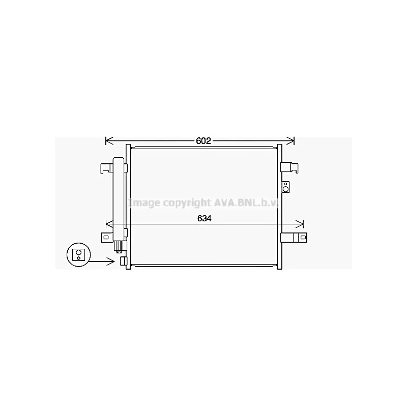 Condenseur, climatisation AVA QUALITY COOLING MZ5294D