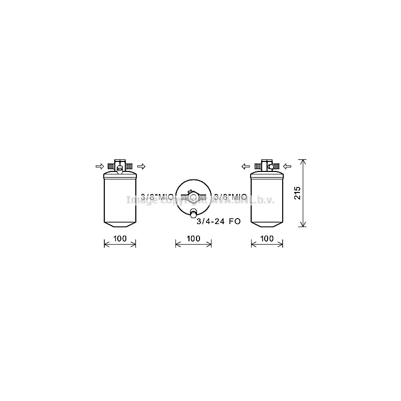 Filtre déshydratant, climatisation AVA QUALITY COOLING NHD012