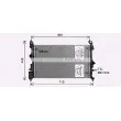Radiateur, refroidissement du moteur AVA QUALITY COOLING OL2700 - Visuel 1