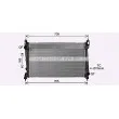 Radiateur, refroidissement du moteur AVA QUALITY COOLING OL2721 - Visuel 1