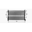 Radiateur, refroidissement du moteur AVA QUALITY COOLING OL2721 - Visuel 2