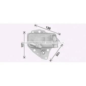 Radiateur d'huile AVA QUALITY COOLING OL3705
