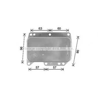 Radiateur d'huile AVA QUALITY COOLING OL3710
