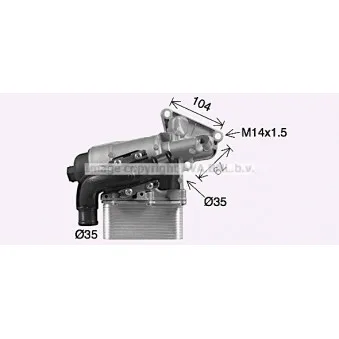 Boîtier, filtre à huile AVA QUALITY COOLING OL3710H