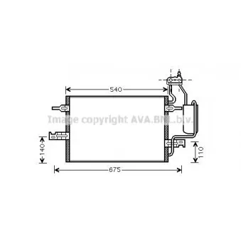 Condenseur, climatisation AVA QUALITY COOLING OL5349D