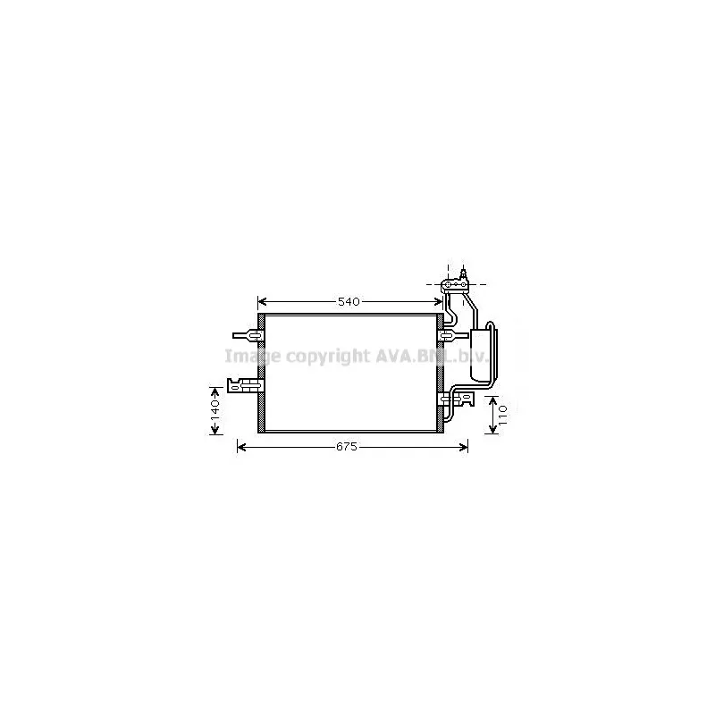 Condenseur, climatisation AVA QUALITY COOLING OL5349D