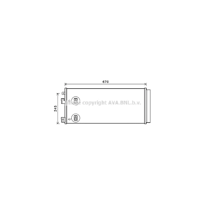 Condenseur, climatisation AVA QUALITY COOLING OL5679D
