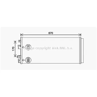 Condenseur, climatisation AVA QUALITY COOLING OL5690D