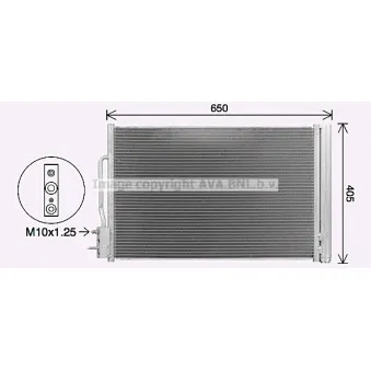 Condenseur, climatisation AVA QUALITY COOLING