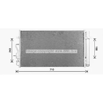 Condenseur, climatisation AVA QUALITY COOLING OL5733D