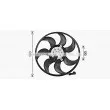 Ventilateur, refroidissement du moteur AVA QUALITY COOLING OL7737 - Visuel 1