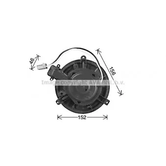 Moteur électrique, pulseur d'air habitacle AVA QUALITY COOLING OL8723