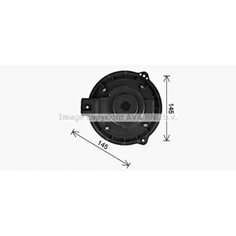 Moteur électrique, pulseur d'air habitacle AVA QUALITY COOLING OL8728