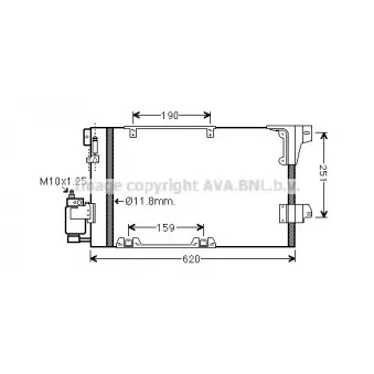 Condenseur, climatisation AVA QUALITY COOLING OLA5251D