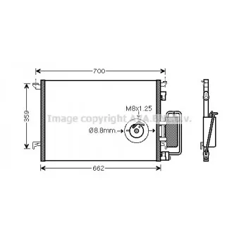 Condenseur, climatisation AVA QUALITY COOLING OLA5333D