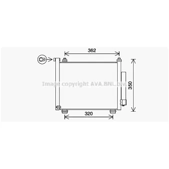 Condenseur, climatisation AVA QUALITY COOLING OLA5402D