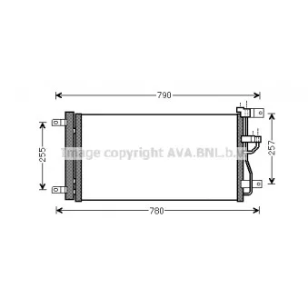 Condenseur, climatisation AVA QUALITY COOLING OLA5612D