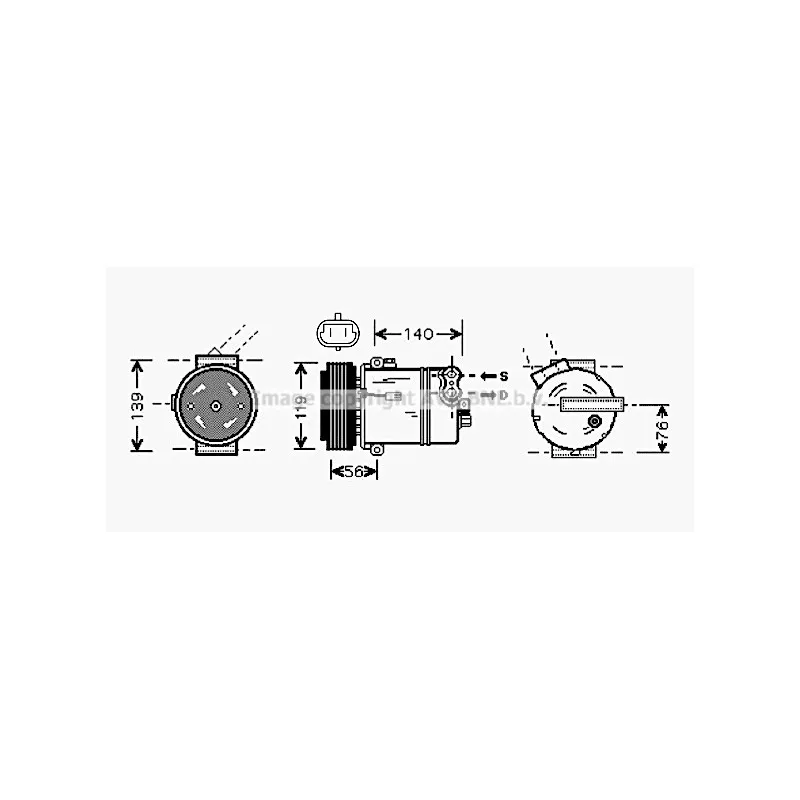 Compresseur, climatisation AVA QUALITY COOLING OLAK463