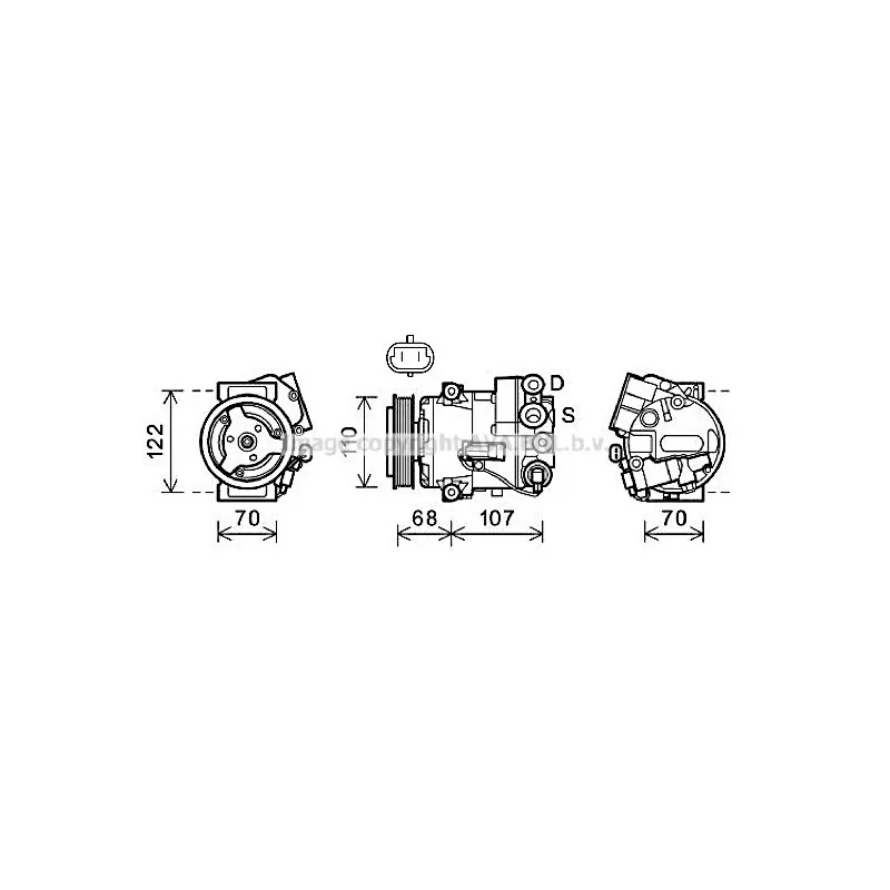 Compresseur, climatisation AVA QUALITY COOLING OLAK594