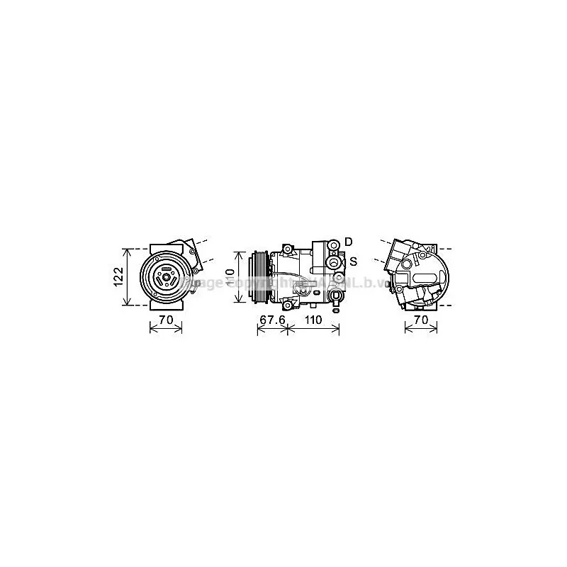 Compresseur, climatisation AVA QUALITY COOLING OLAK605